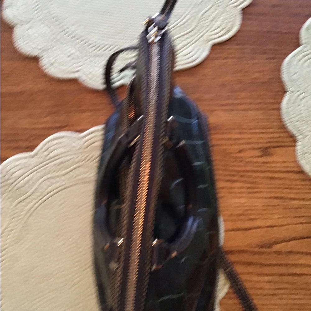 Dooney & Bourke Dillon Dark Green Crocodile tote - Picture 6 of 16